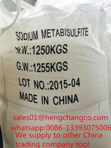 Quality metabisulfitedesodium/Sodium Metabisulphite/as food preservatives and decolorizer wholesale