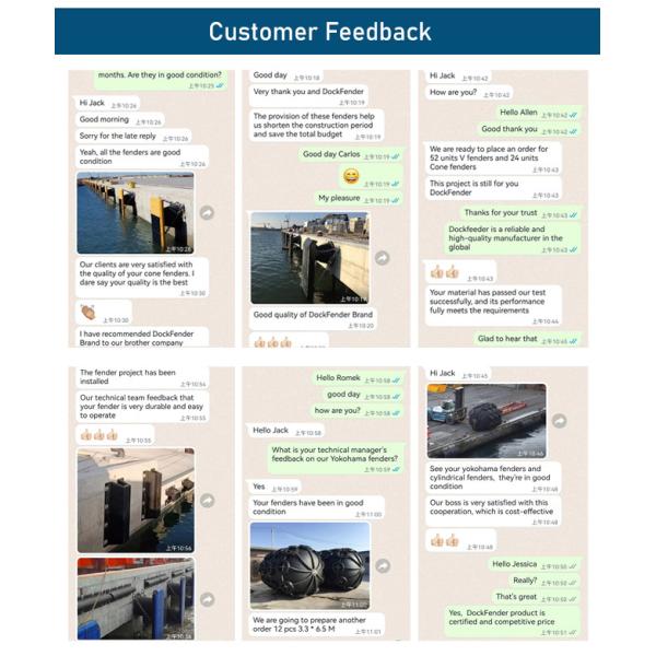 Horizontal Yokohama Rubber Fender For Ship Docking Berthing