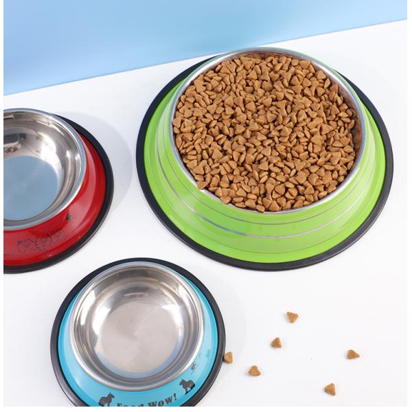 Stainless Steel Pet Cat Dog Bowls Feeders Customized Sublimation Non-Slip LCD Display NO