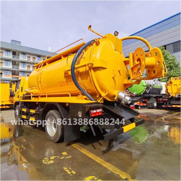 Factory Low-cost DFAC 6000 Liters Sewage Suction Truck High-pressure Cleaning Truck Vacuum tank Truck