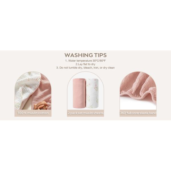 Breathable 32*16 Inches Cradle Bed Sheets Bassinet Mattress Sheets