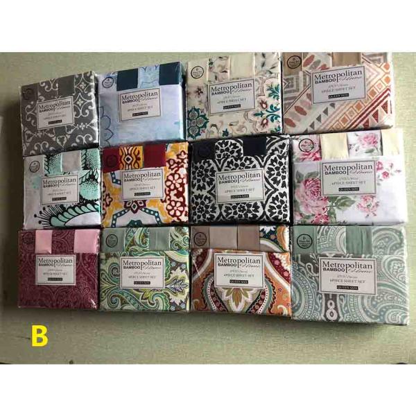 6pcs 1800 Fabric Density 1.5-2 Kg Microfiber Polyester Bedding Sheet Set