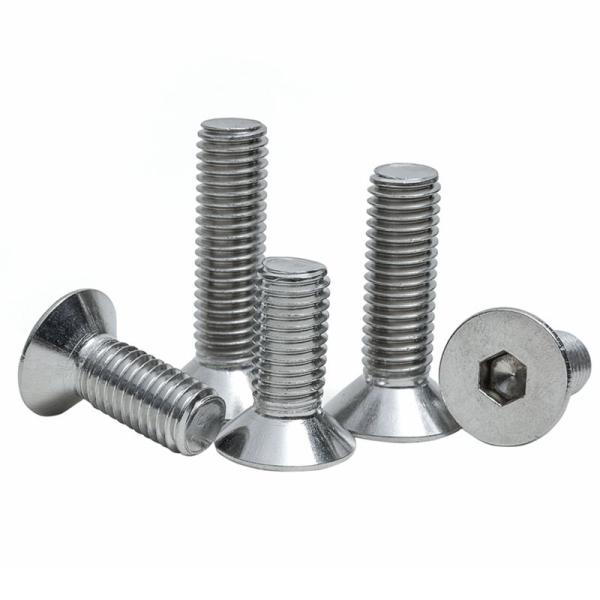 Customizable DIN ANSI Stainless Steel A2 70 A4 80 CSK Flat Head Hex Socket Bolt Screw
