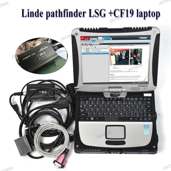 Forklift Linde Canbox Doctor Forklift Truck Diagnostic Tool Linde LSG Pathfinder Diagnosis Scanner and CF19 laptop