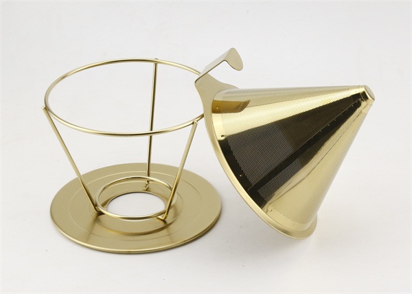 Custom Logo Paperless Coffee Dripper With Folded Edge Stand , FDA Certificate