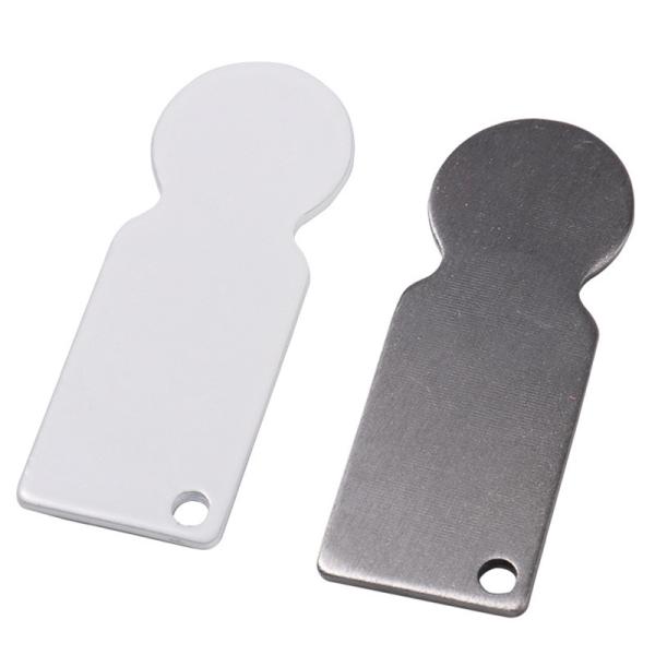 Sublimation Printing Blanks Sublimation Shopping Cart Coin Stainless Steel Shopping Trolley Token Keychain