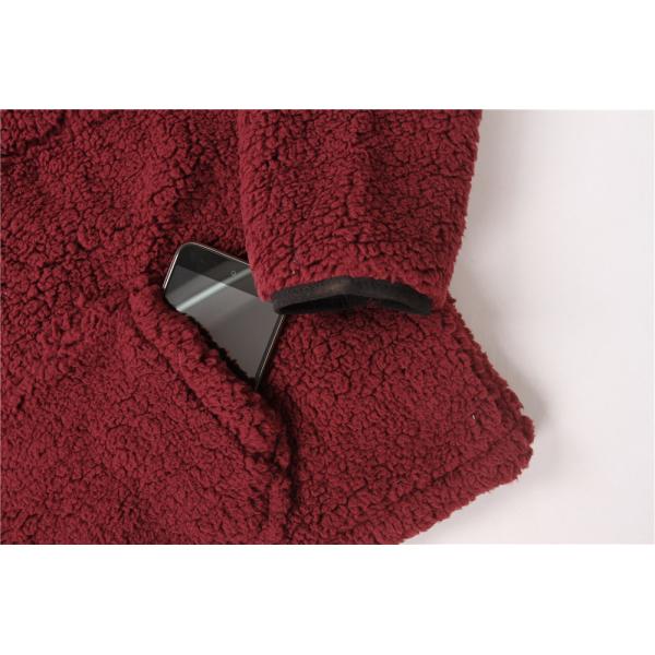 Ladies 100% Polyester 1/4 Zipper Casual Pullover Apparel