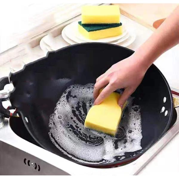Eco Friendly Non Toxic Dish Sponge Compact For Tough Stains And Grease