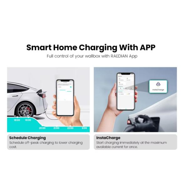 3.5KW 7KW AC Wallbox Charger Flex Plug In Level 2 Ready To Use Unit