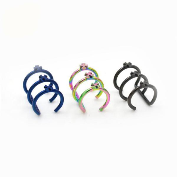 Hot sale 316L stainless steel cuff earrings for non pierced ears