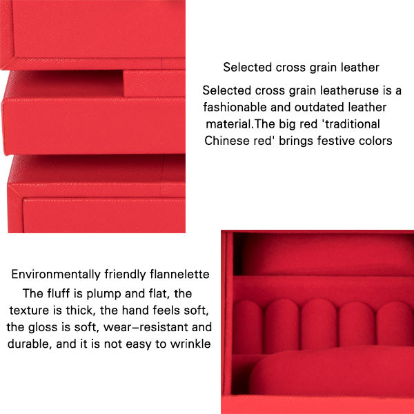 At Home Large Stand Up Jewelry Box , Display Luxury Necklace Gift Box