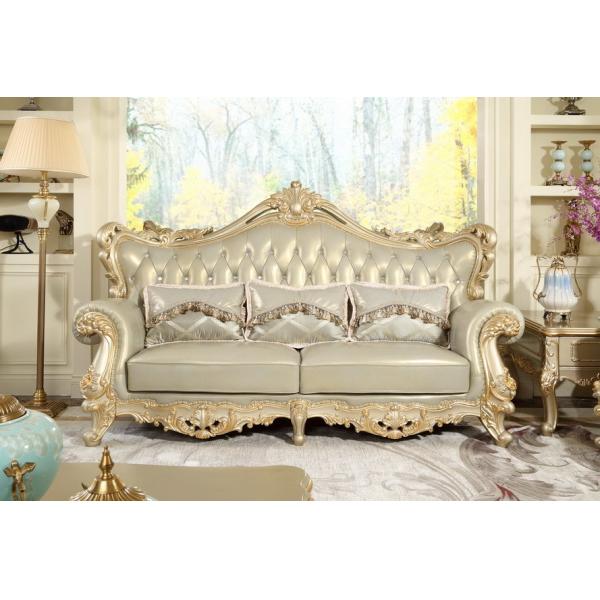 Italy Leather Luxury Sofa sets 1+2+3 for Villa living room used upholstered furniture made inChina factory direct price