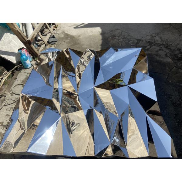 Polishing Metal Mirror Diamond Face Wall Hanging Decoration Interior