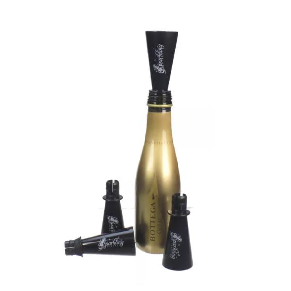 Reusable Plastic Silicone Prosecco Sippers Wine Champagne Bottle Sipper Pourer