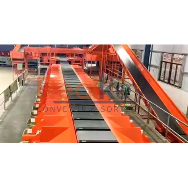 High Speed Cross Belt Sorting Line Conveyor Sorting System For Distribution Warehouse