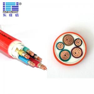 Quality 3×25+1×16MM2 Multi Cores Fire Rated Data Cable , LSZH 600/1000V Fire Protection Cable wholesale