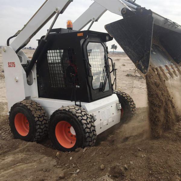 Mini China Skid Steer Loader 0.53 Cbm With Different Attachments