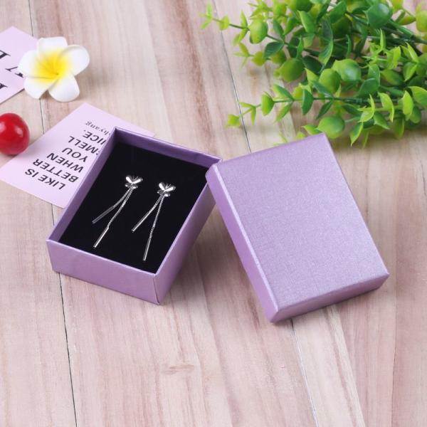 Deluxe Style Rigid Black Cardboard Necklace Packaging Paper Box