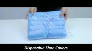 Quality S&J Medical staff isolation Shoe Cover Laminated Nonslip pp Disposable Nonwoven Waterproof Medical shoe cover wholesale