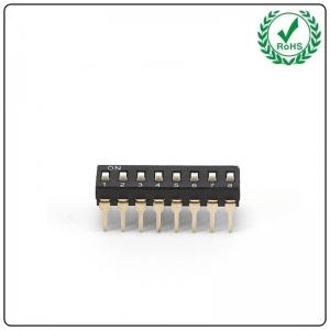 China 10 pcs black dip switch horizontal 4 position 2.54mm pitch for circuit breadboards pcb 1 buyer on sale