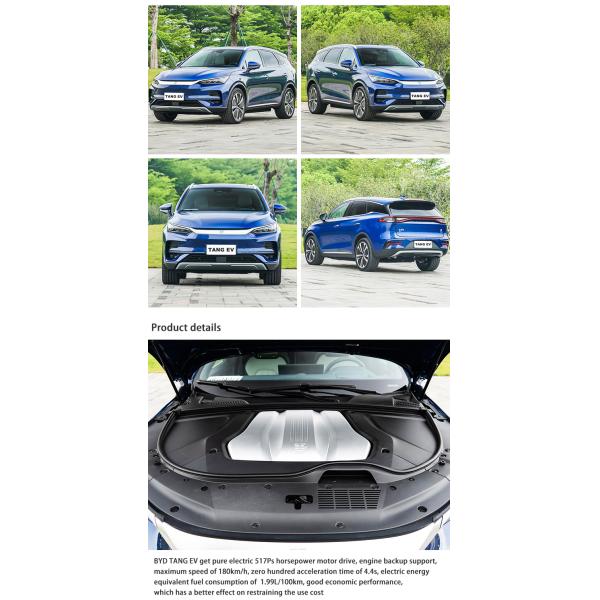 New Energy Luxury Electric Vehicles 4 Wheel 7 Seater EV Car Medium BYD Tang
