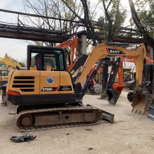 Sany SY60 Excavator in Good Condition with Original Design and 6000kg Operating Weight