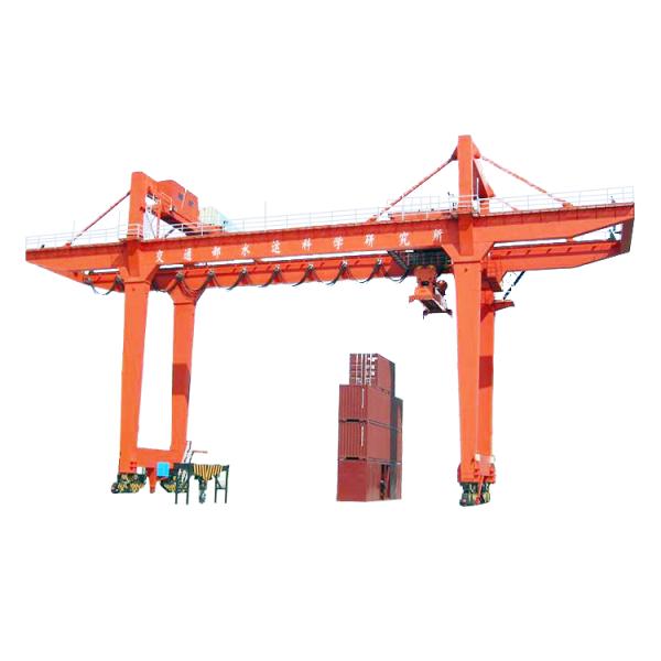 45T Rail Mounted Container Gantry Crane Double Girder With Hoist
