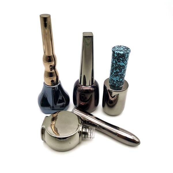 ISO Electroplating Fingernail Polish Containers Cylinder 10ml 12ml