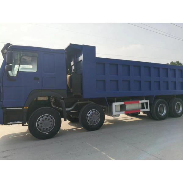 8X4 HOWO Tipper Dark Blue Euro3 Sands Transport Heavy Duty Dump Truck for Urban Construction