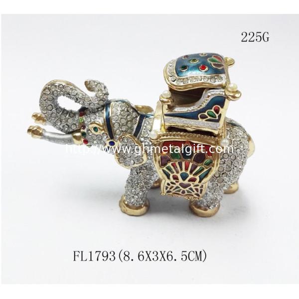 Elephant jewelry boxes rhinestone animal gift box for jewelry wedding gift