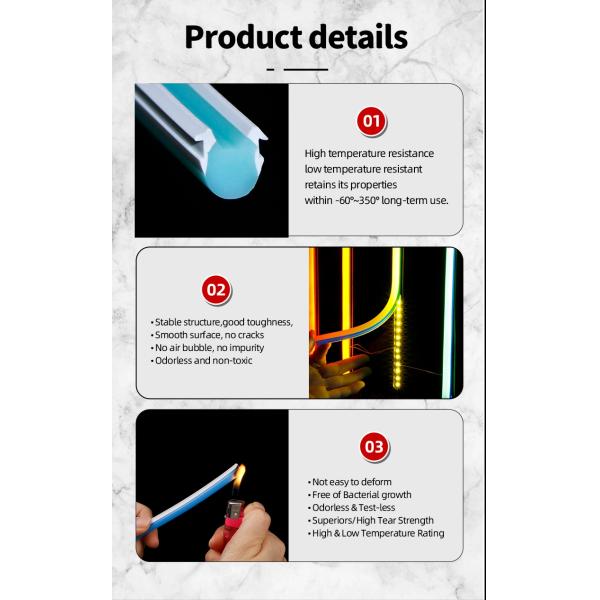 12v/24v/120v/240v LED Neon Strip Cuttable Pink/Blue Silicon for DIY Christmas Lights