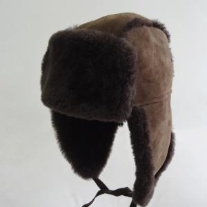 Quality Russian Winter Earflaps Australian Shearling Sheepskin Men Women Ushanka Trapper Hat wholesale
