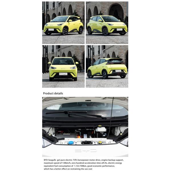 Stylish Electric Four Wheel Car 405km intelligent electric car BYD Seagull