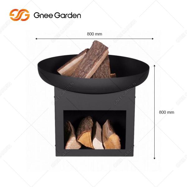 Outdoor Cooking Grills Cooking Plancha Grill Corten Steel Fire Pit Bbq Black Colour Design