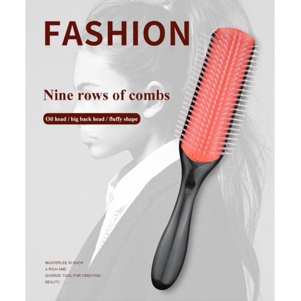 Nine Rows Removable Plastic Hair Comb Hair Massage Brush Customized Logo