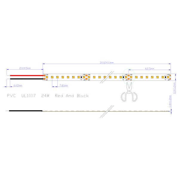 Warm White Bendable LED Strip Lights No UV No Radiation Eco Friendly