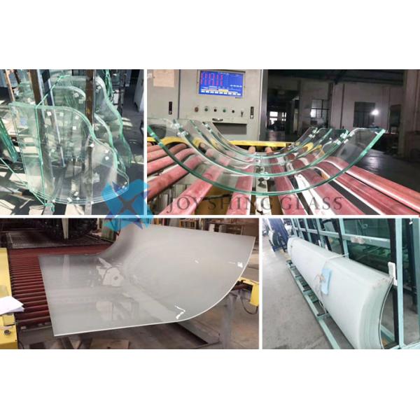 3/4 Inch Clear Bent Toughened Glass 19mm Curved Tempered Glass