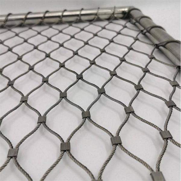Polished Stainless Steel Cable Mesh with Durable 7x7 Wire Rope