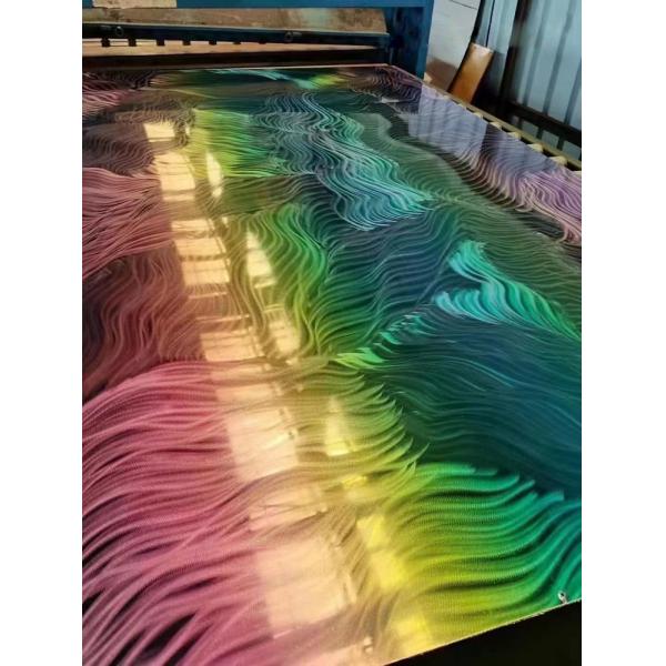 SS 201 304 316 Grade Sheet 3D Laser Texture Color Stainless Steel Sheet Polished Pattern Metal Sheet