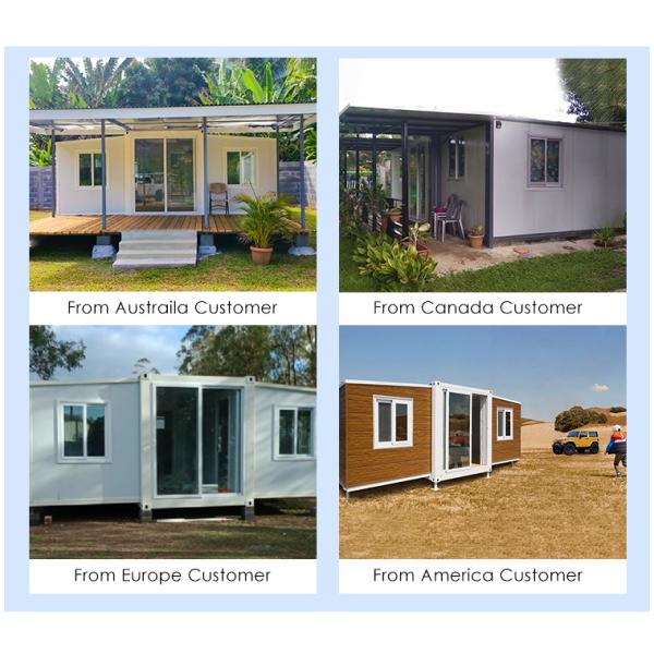 Prefab Portable Wood Expandable Container House with Light Steel Frame & Sandwich Panel