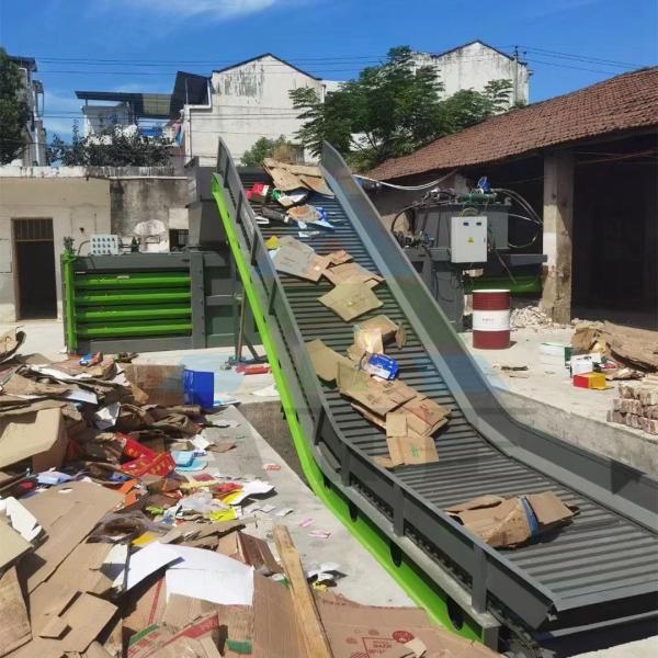 100 Ton 200 Ton Automatic Cardboard Baler 22KW Hydraulic Scrap Baling Press