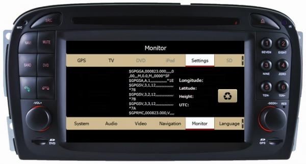 Ouchuangbo Mercedes Benz SL R230 car radio with Bluetooth Steering Wheel Control ipod OCB-8817