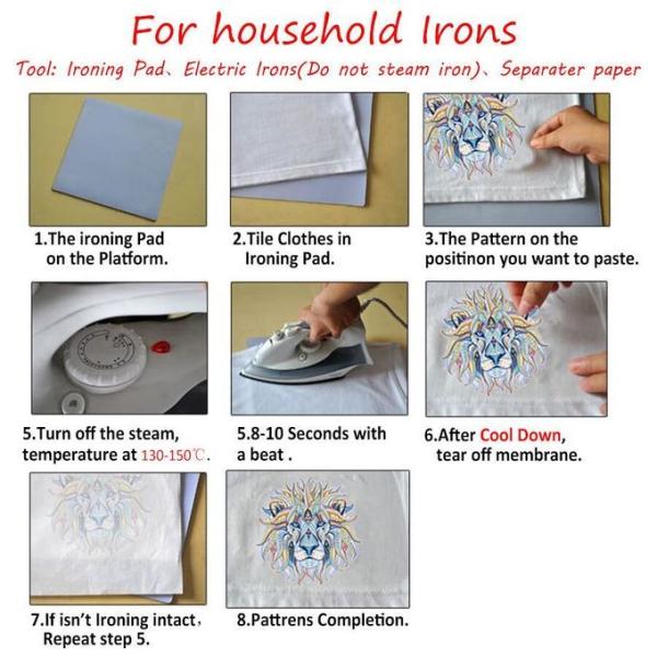 Nontoxic Printable  Heat Transfer Garment Labels Washable Oem Designs
