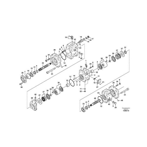 EC300D/350D Electric Control Pump K5V160DT-1E06 VOE14632316 VOE14568923