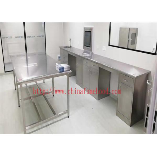 3000 MM Length Steel Color Stainless Steel Casework Stainless Steel Lab Furniture For Hospital and School Labotatory