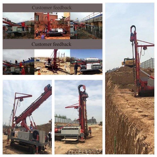 Factory Price and Easy Maintenance Crawler Type Anchor Drilling Rig for Deep Foundation Pit Slope Anchor in Russia