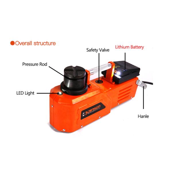 10T Cordless Hydraulic Jack 200mm-520mm Lift Range Metal Material
