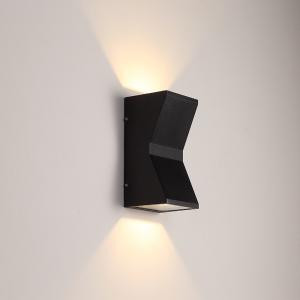 Quality High bright led outdoor wall light/up and down mounted led wall lamp Black shell external ip65 led wall light wholesale