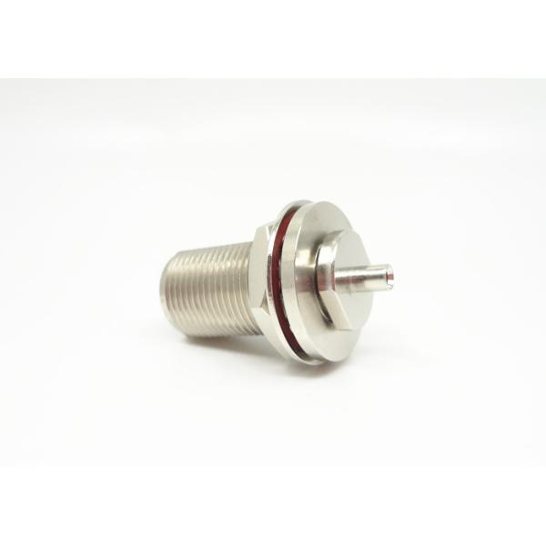 Nickel Plated Female N Type RF Connector Coaxial Straight Crimp Connector