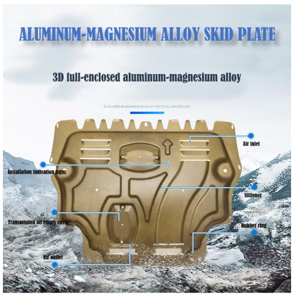 Steel Skid Plate Car Exterior Accessories Engine Splash Shield For Vehicle